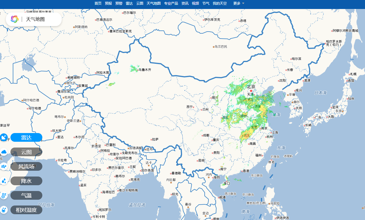 天气地图